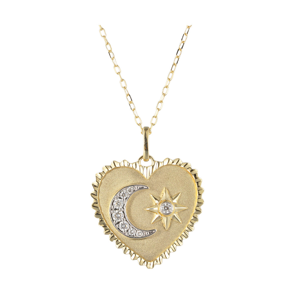 14Kt Yellow Gold Diamond 1/8Ctw Pendant