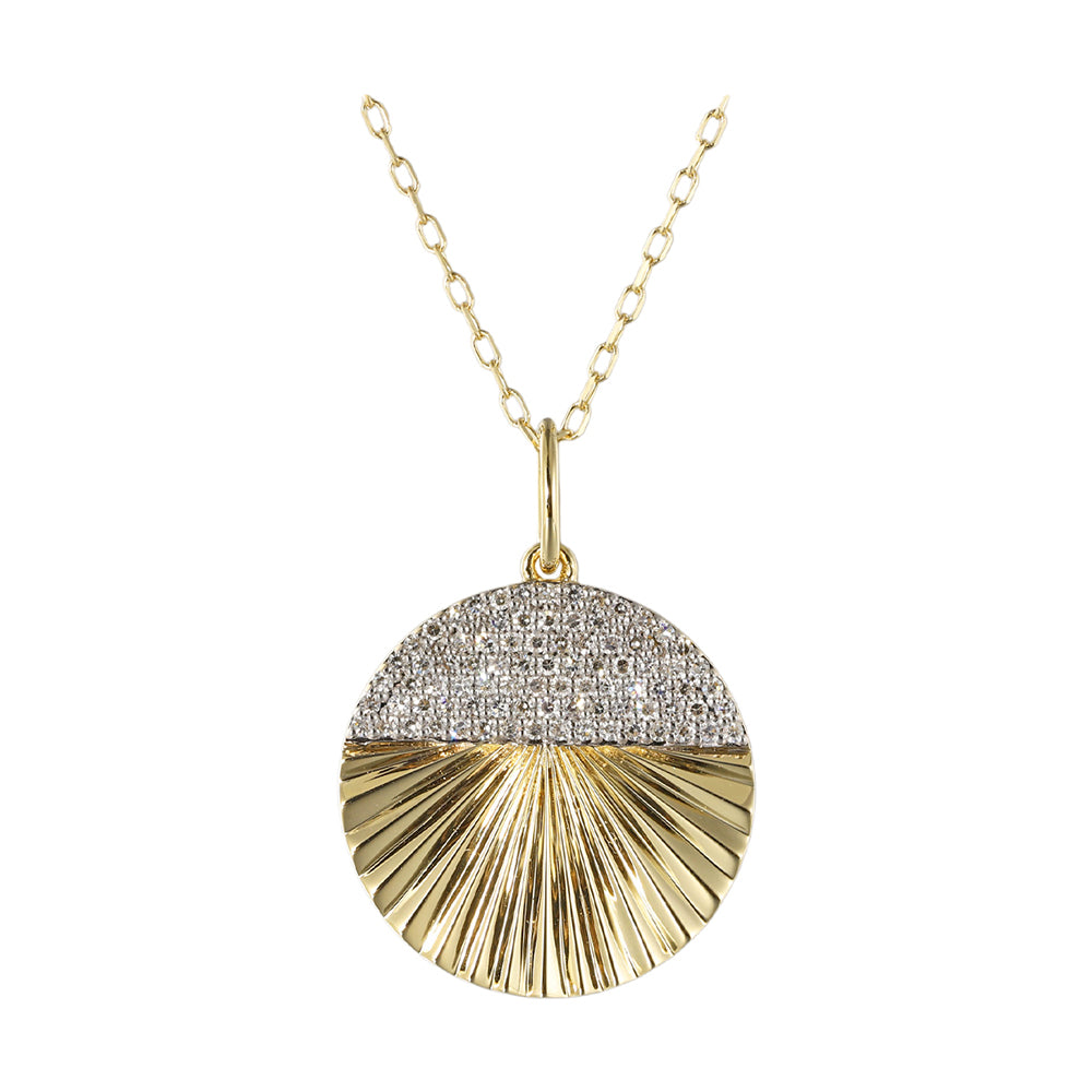 14Kt Yellow Gold Diamond 1/4Ctw Pendant
