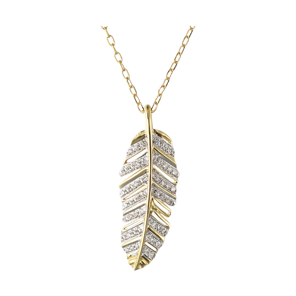 14Kt Yellow Gold Diamond 1/10Ctw Pendant