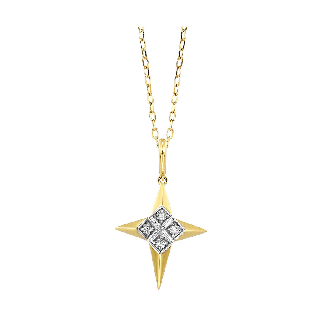 14Kt Yellow Gold Diamond 1/12Ctw Pendant