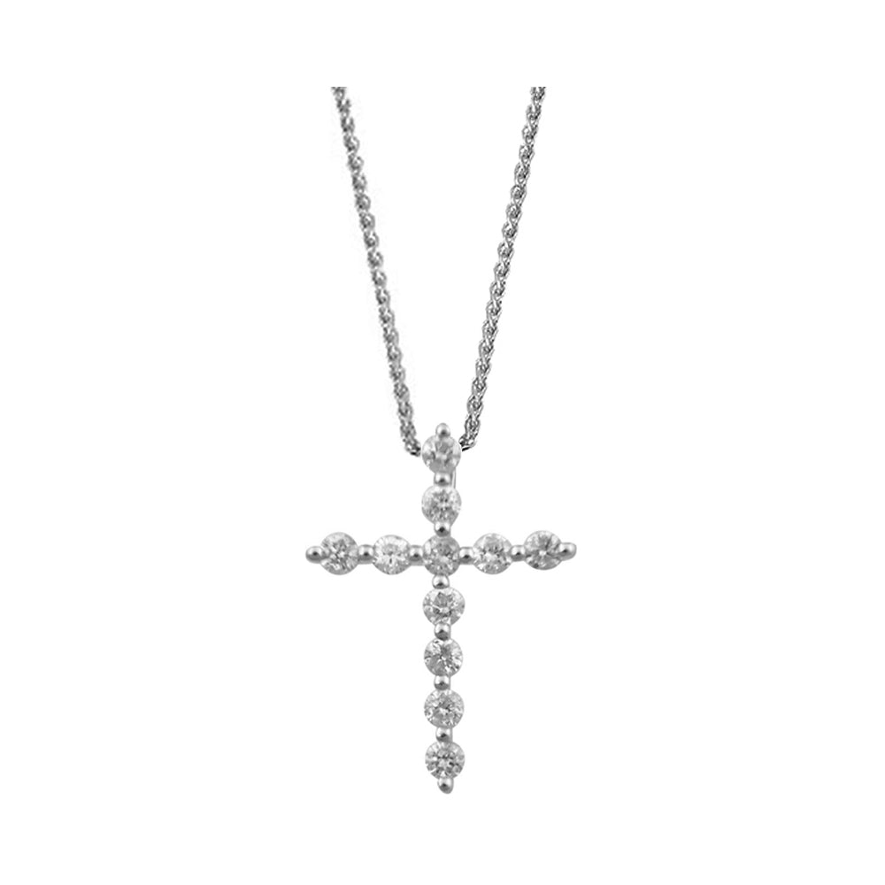 14Kt White Gold Diamond 1/4Ctw Pendant