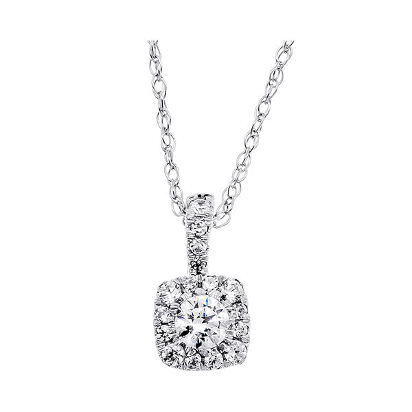 14Kt White Gold Diamond 3/8Ctw Pendant