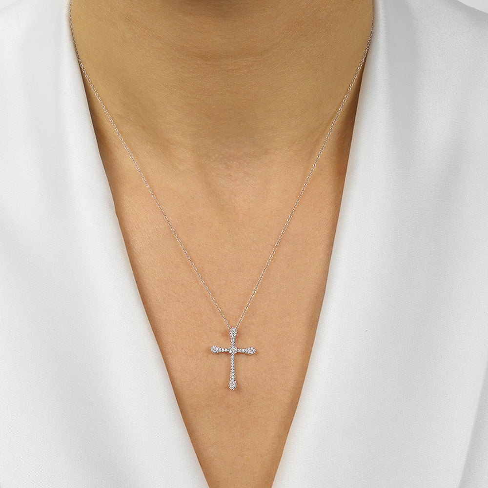 14Kt White Gold Diamond 1/7Ctw Pendant