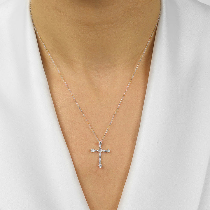 14Kt White Gold Diamond 1/7Ctw Pendant
