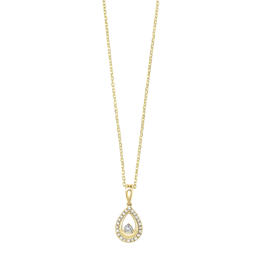 14Kt Yellow Gold Diamond 1/15Ctw Pendant
