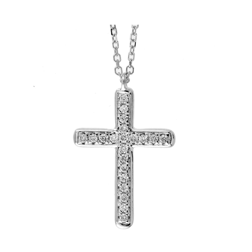 14Kt White Gold Diamond 1/10Ctw Pendant