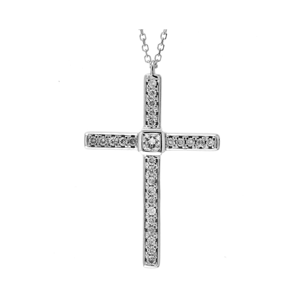 14Kt White Gold Diamond 1/4Ctw Pendant