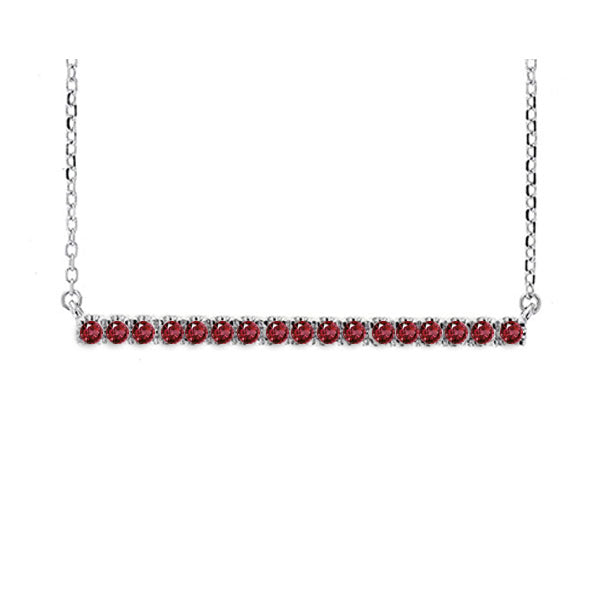 Silver Ruby 1/3Ctw Pendant