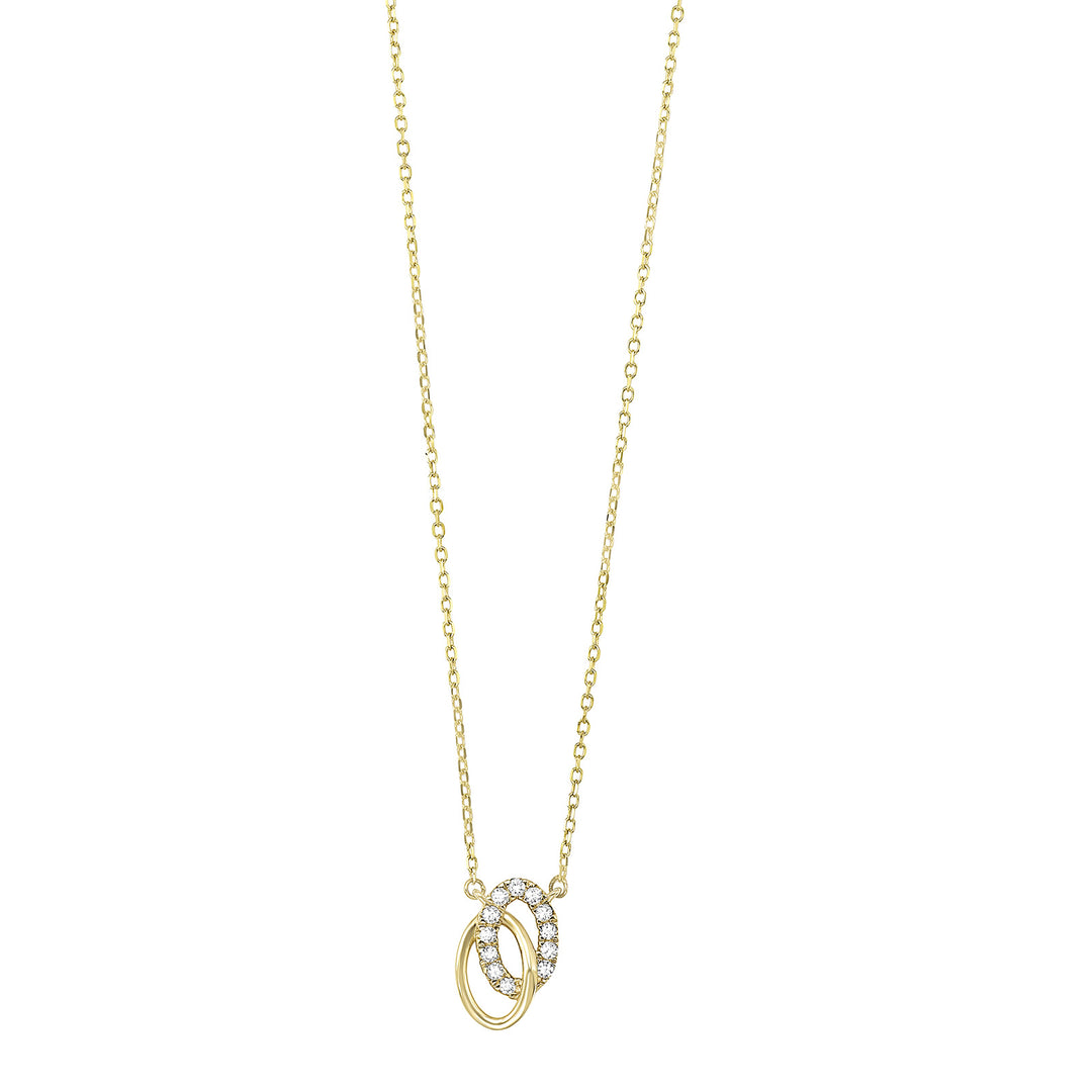 14Kt Yellow Gold Diamond 1/10Ctw Pendant