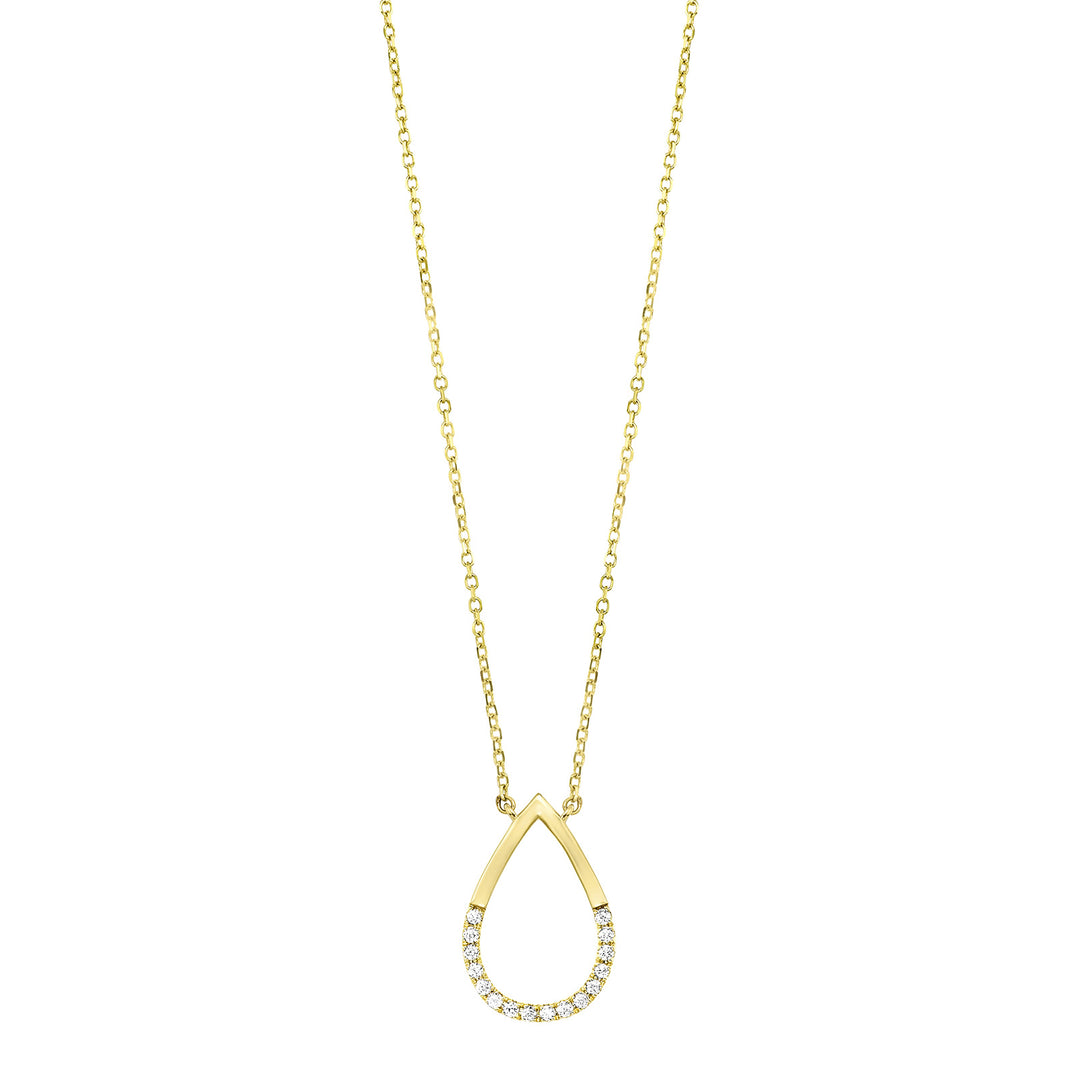 14Kt Yellow Gold Diamond 1/12Ctw Pendant