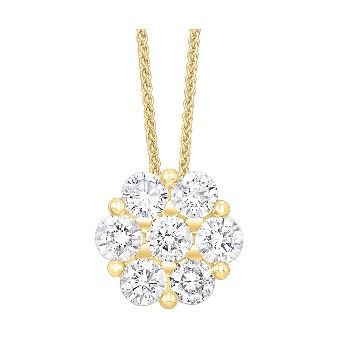 14Kt Yellow Gold Diamond 1/7Ctw Pendant