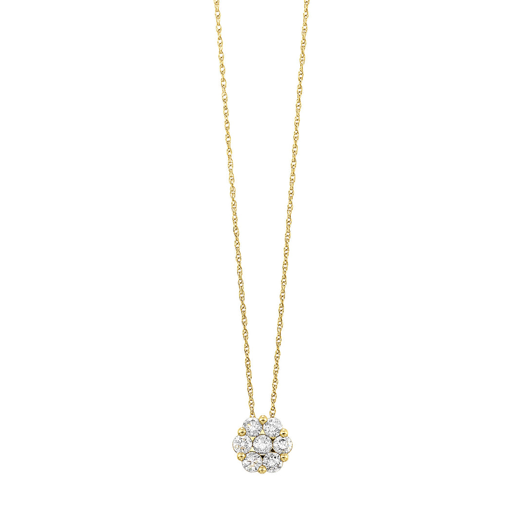 14Kt Yellow Gold Diamond 1/2Ctw Pendant