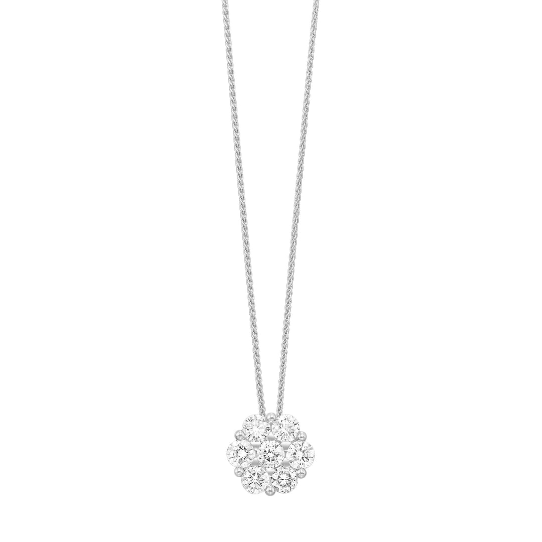 14Kt White Gold Diamond 1Ctw Pendant