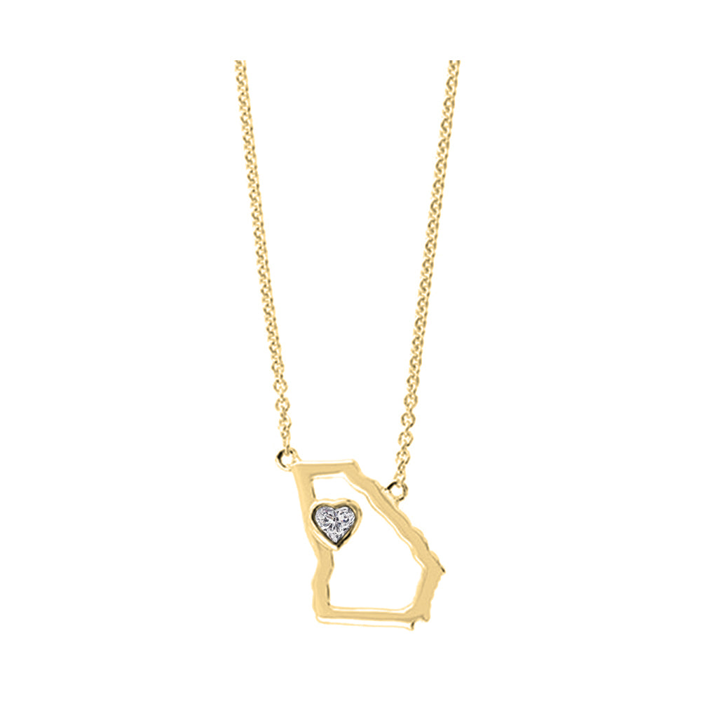 10Kt Yellow Gold Diamond 1/20Ctw Pendant