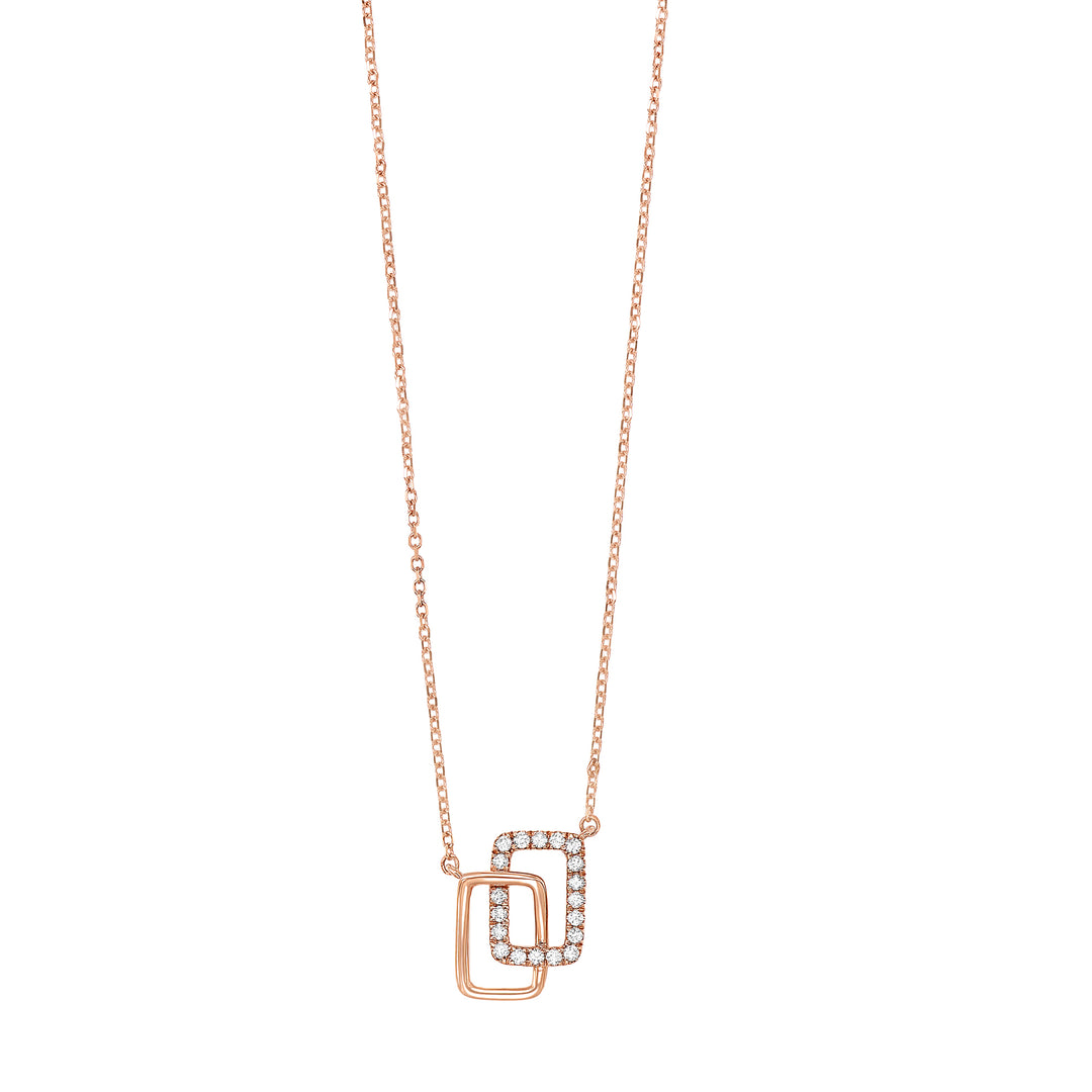 14Kt Rose Gold Diamond 1/12Ctw Pendant