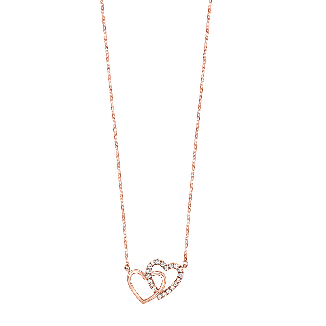 14Kt Rose Gold Diamond 1/12Ctw Pendant