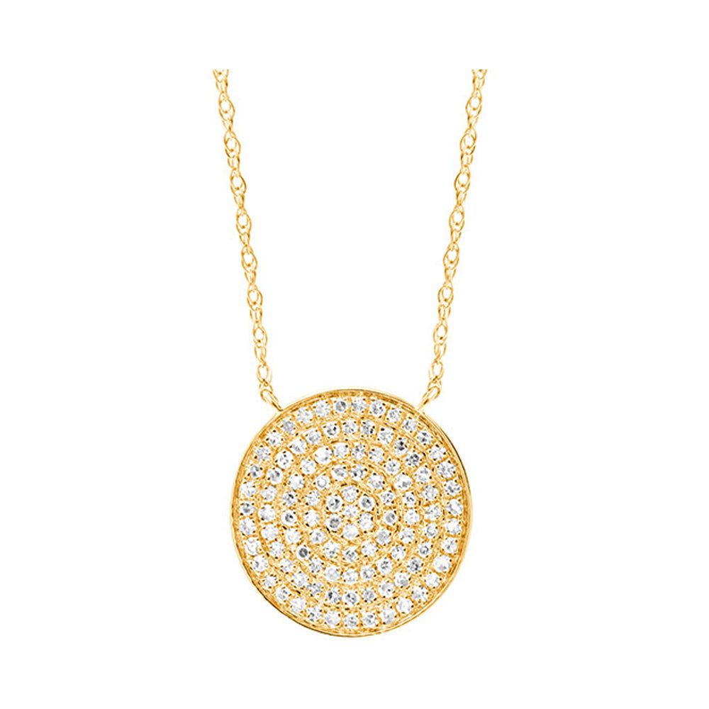 10Kt Yellow Gold Diamond 1/5Ctw Pendant