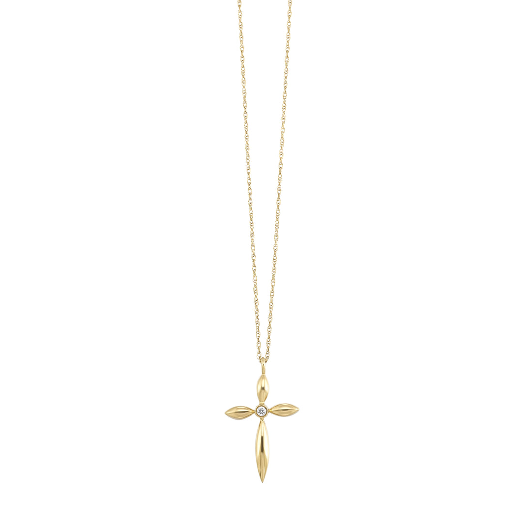 10Kt Yellow Gold Diamond 1/50Ctw Pendant