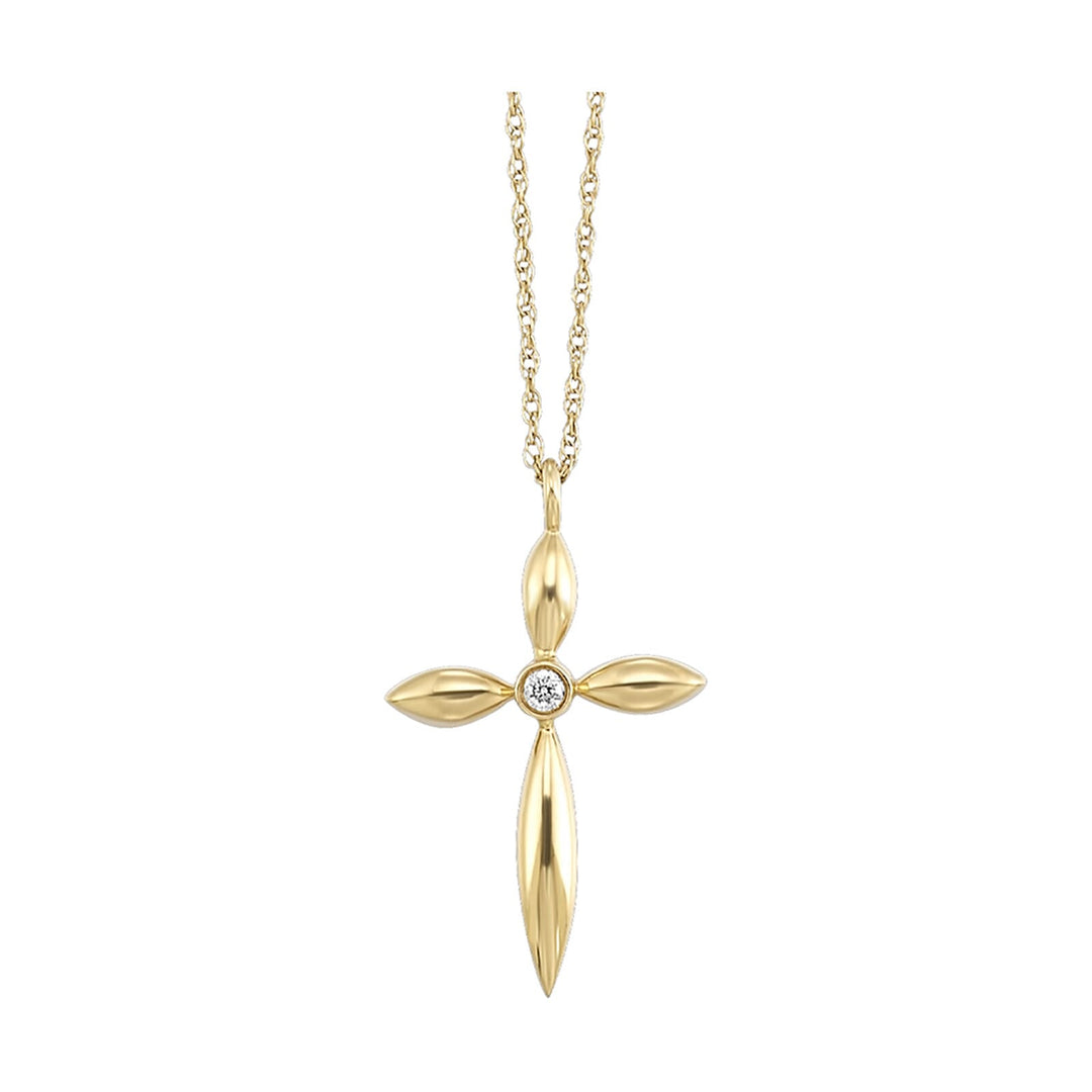 14Kt Yellow Gold Diamond 1/50Ctw Pendant