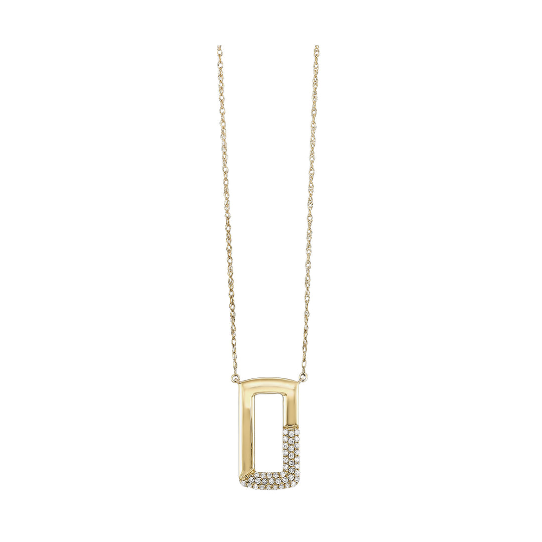 10Kt Yellow Gold Diamond 1/8Ctw Pendant