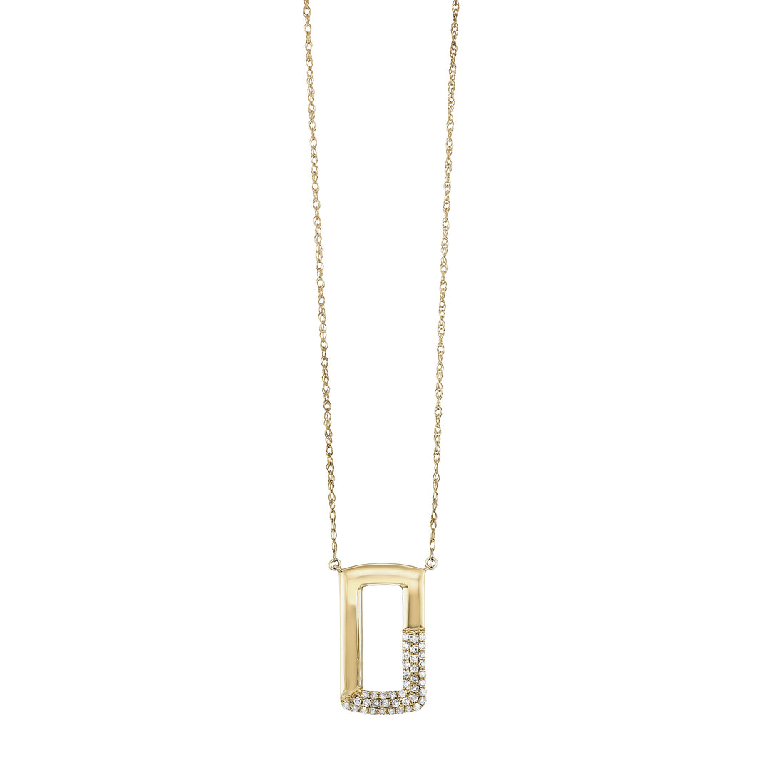 10Kt Yellow Gold Diamond 1/8Ctw Pendant