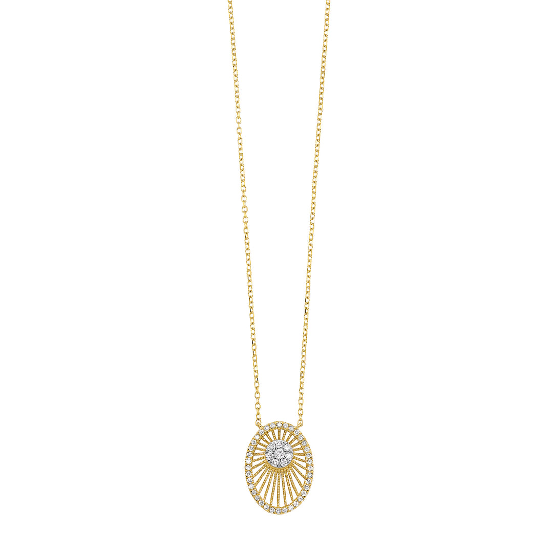 10Kt Yellow Gold Diamond 1/6Ctw Pendant
