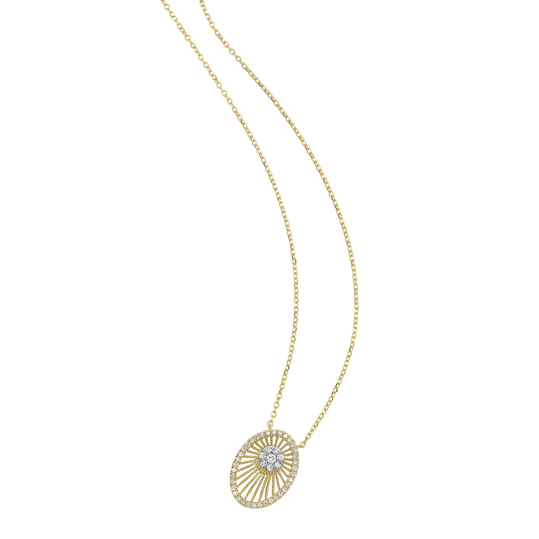 10Kt Yellow Gold Diamond 1/6Ctw Pendant