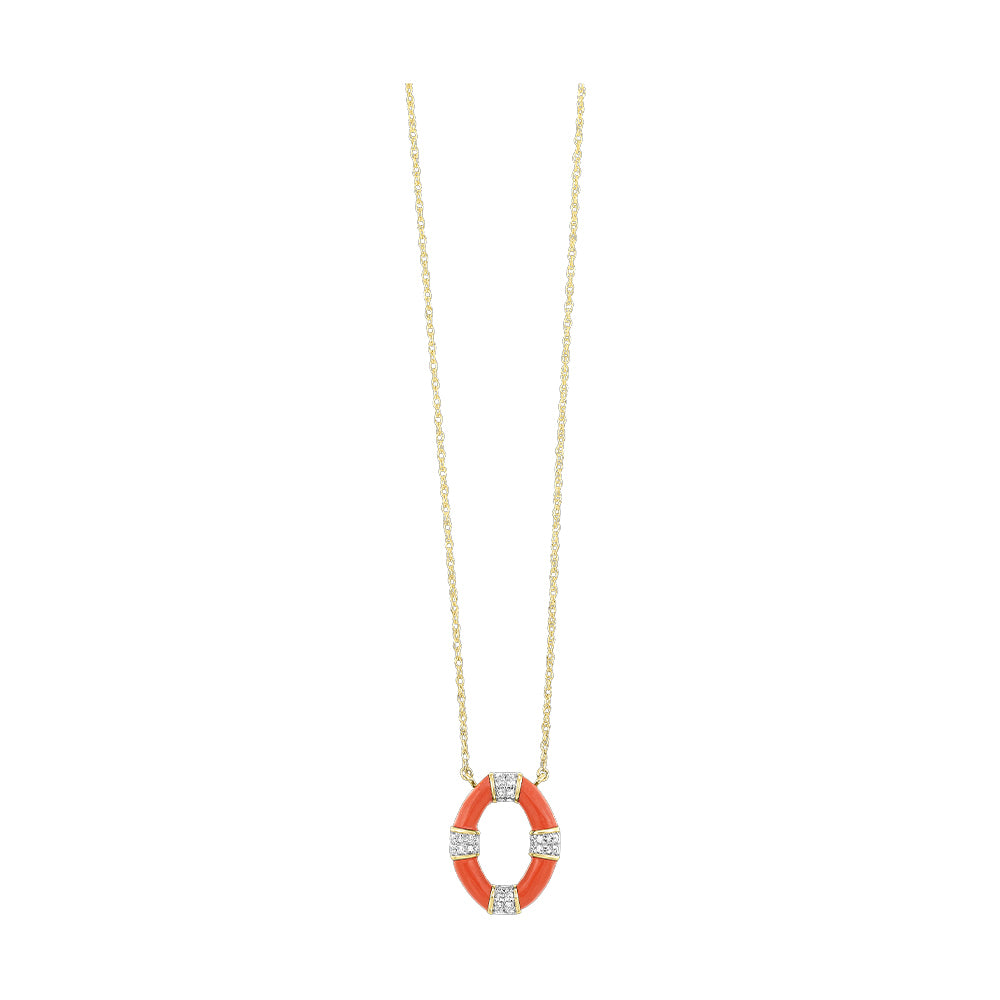10Kt Yellow Gold Diamond 1/10Ctw Pendant