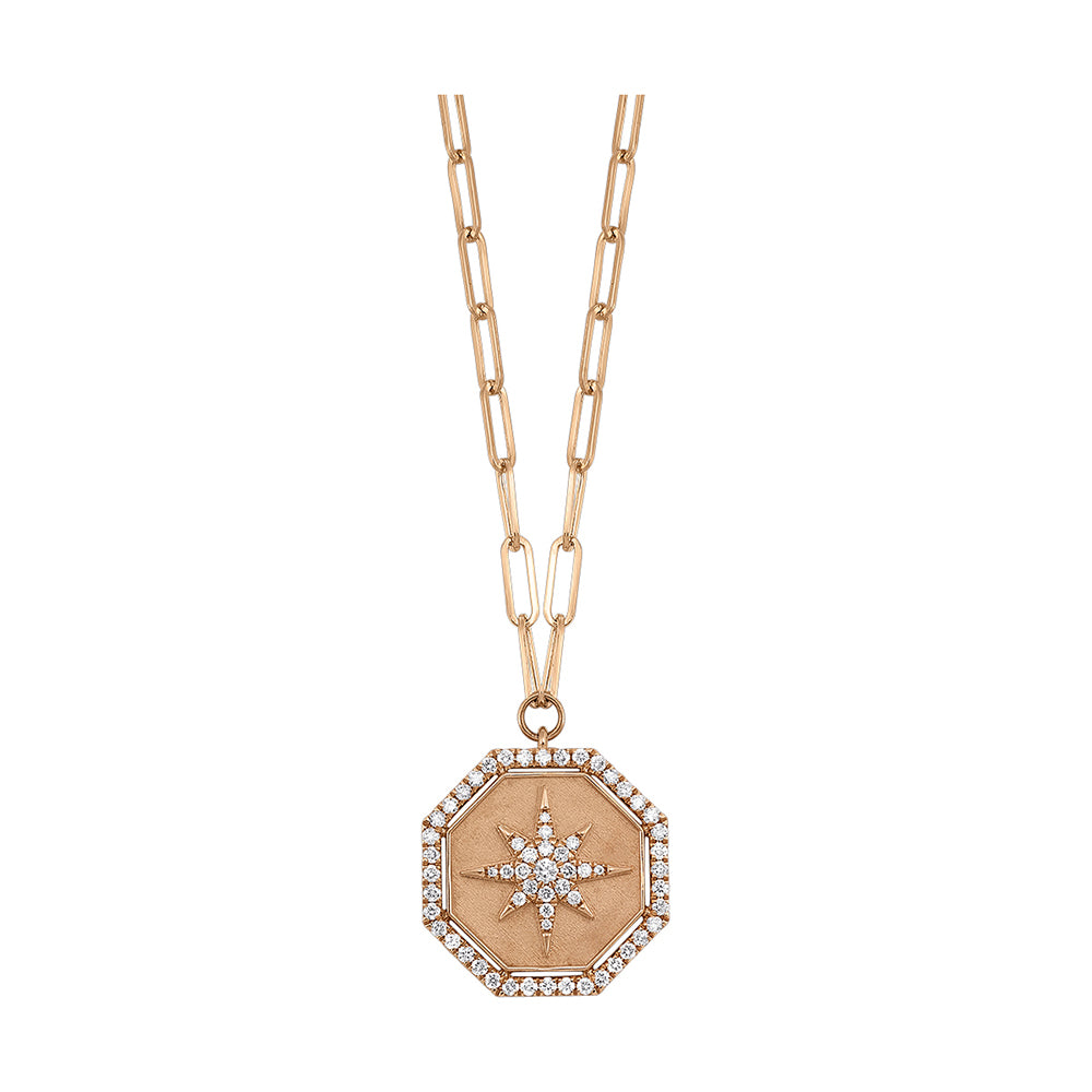 14Kt Rose Gold Diamond 1/2Ctw Pendant