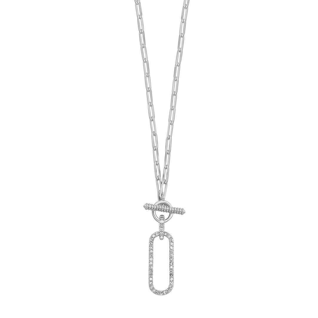 Silver Diamond 1/5Ctw Pendant