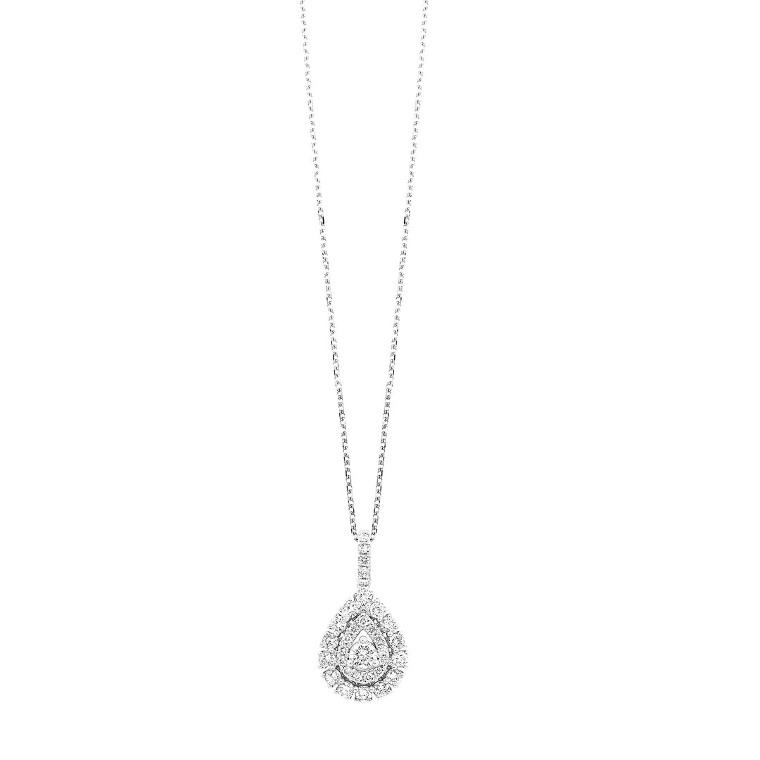 14Kt White Gold Diamond 1/2Ctw Pendant