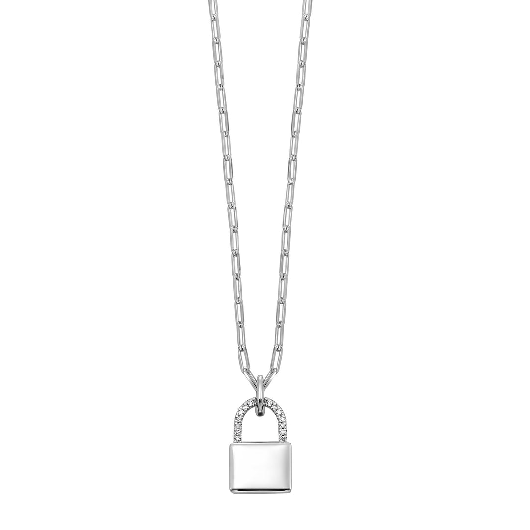 Silver Diamond 1/10Ctw Pendant