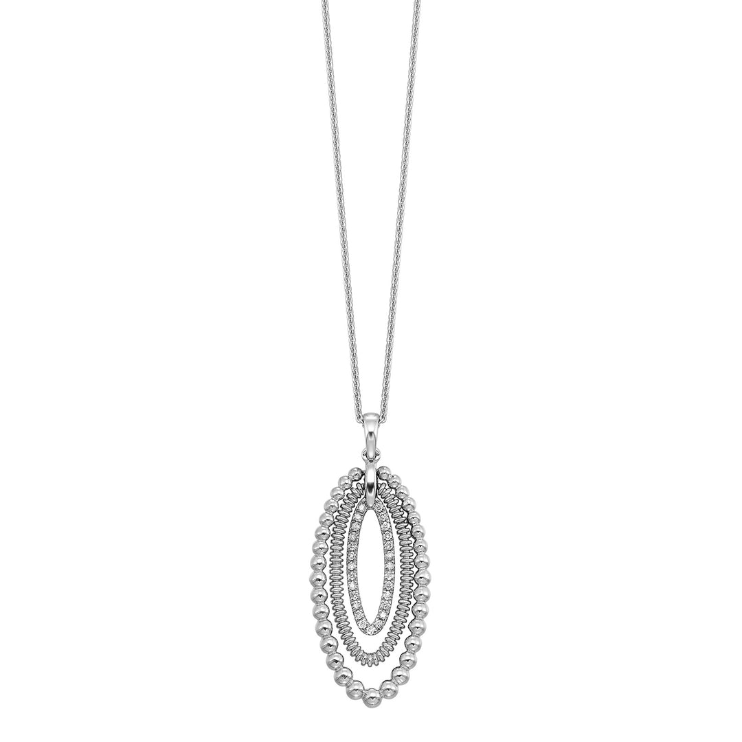 Silver Diamond 1/6Ctw Pendant