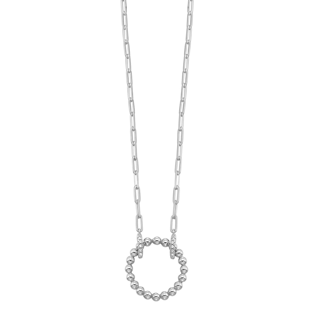 Silver Diamond 1/20Ctw Pendant