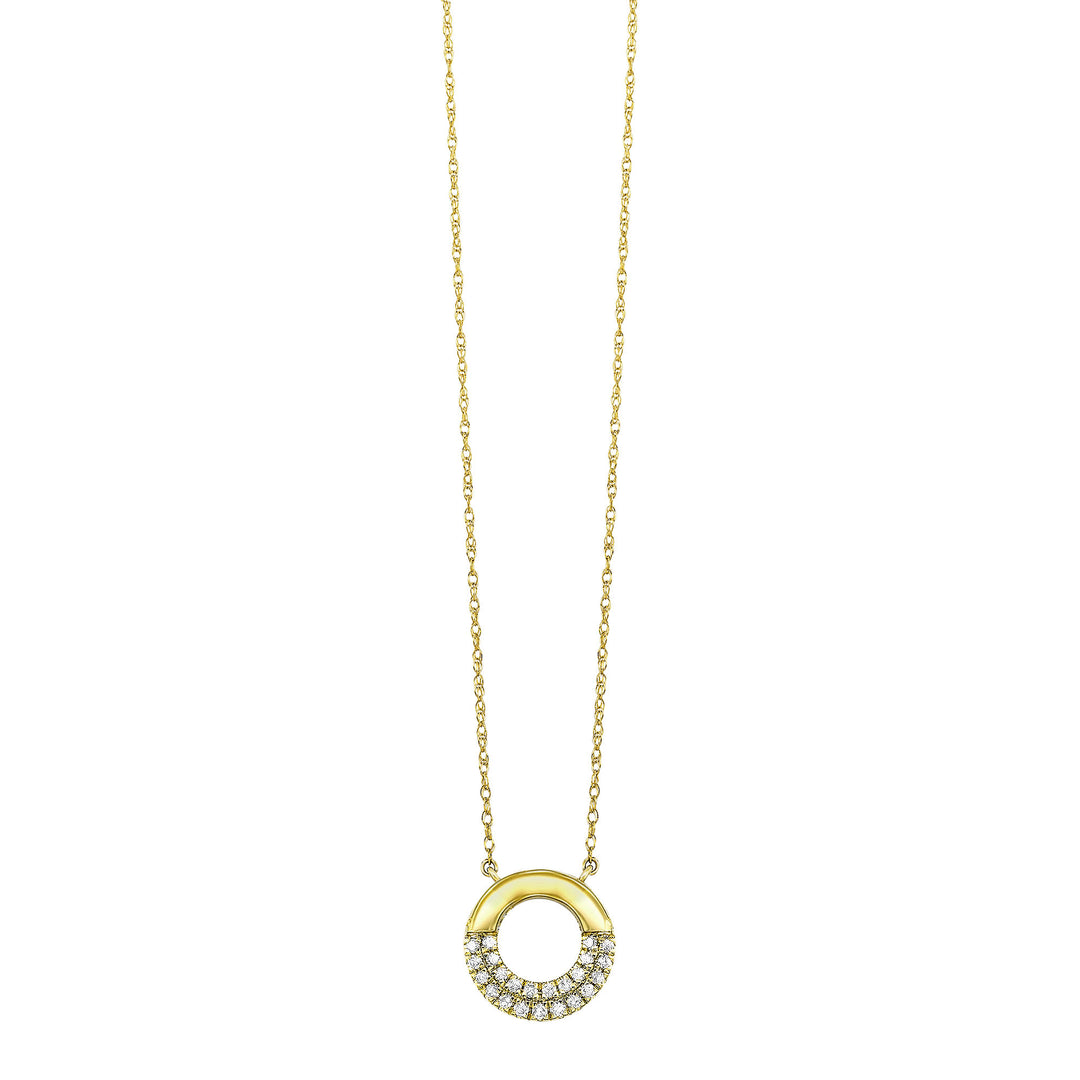 10Kt Yellow Gold Diamond 1/7Ctw Pendant
