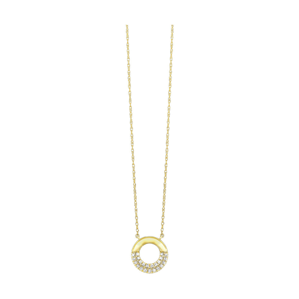 14Kt Yellow Gold Diamond 1/7Ctw Pendant