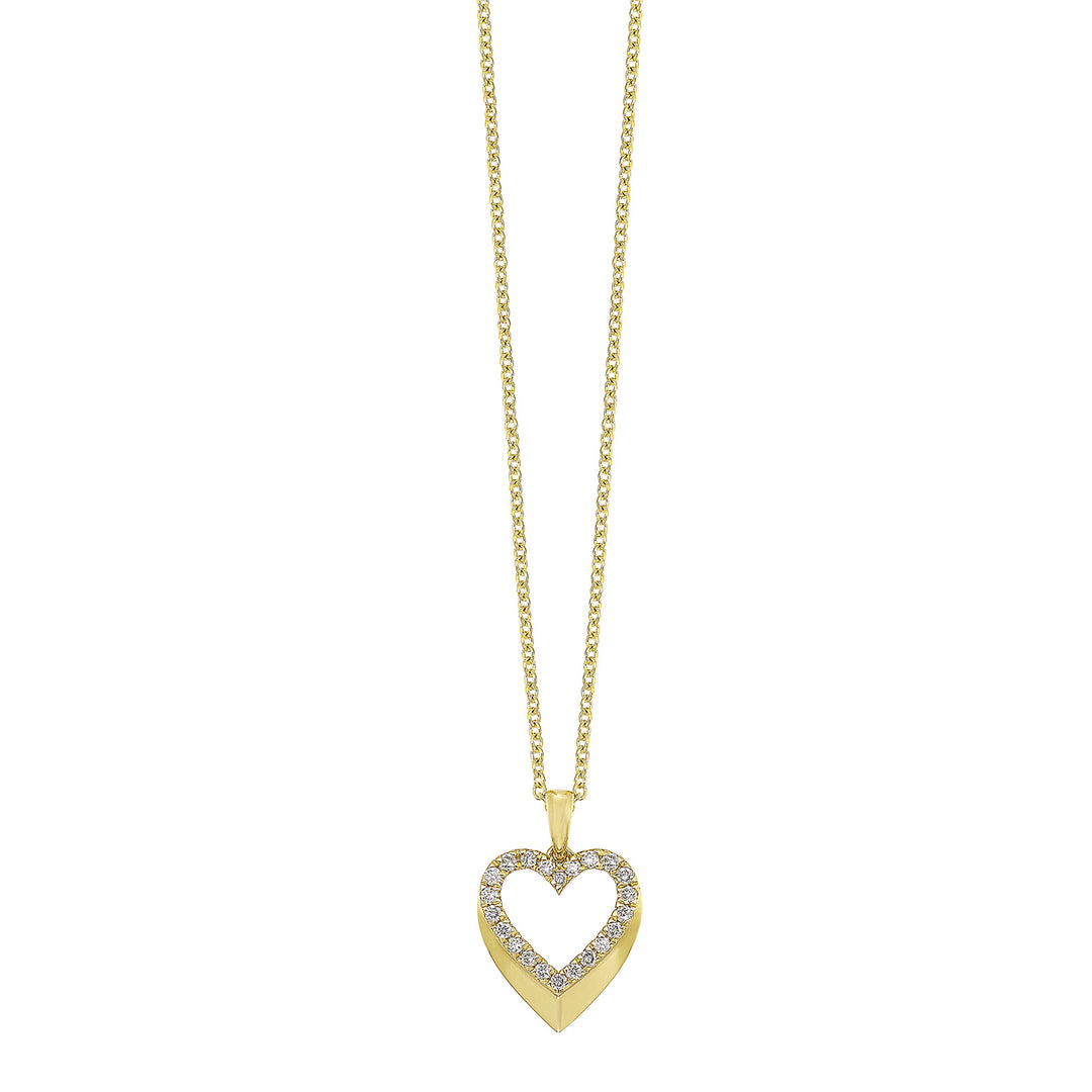 14Kt Yellow Gold Diamond 1/5Ctw Pendant