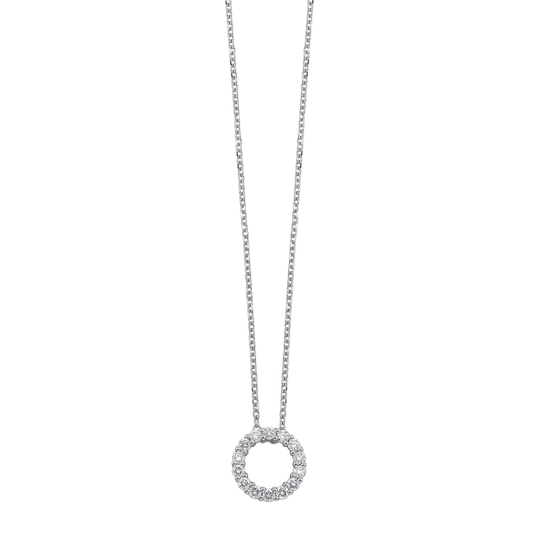 14Kt White Gold Diamond 1/3Ctw Pendant