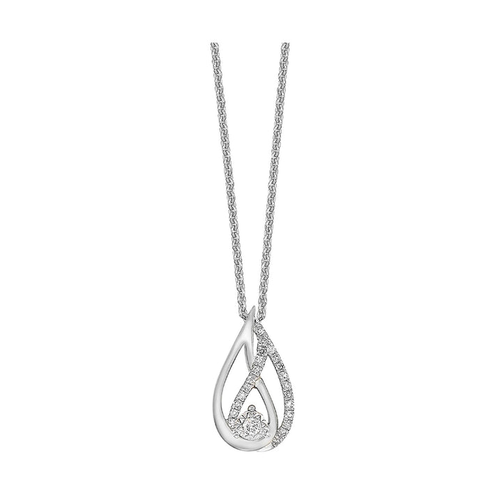 Silver Diamond 1/10Ctw Pendant