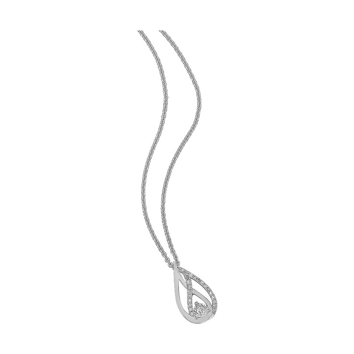 Silver Diamond 1/10Ctw Pendant