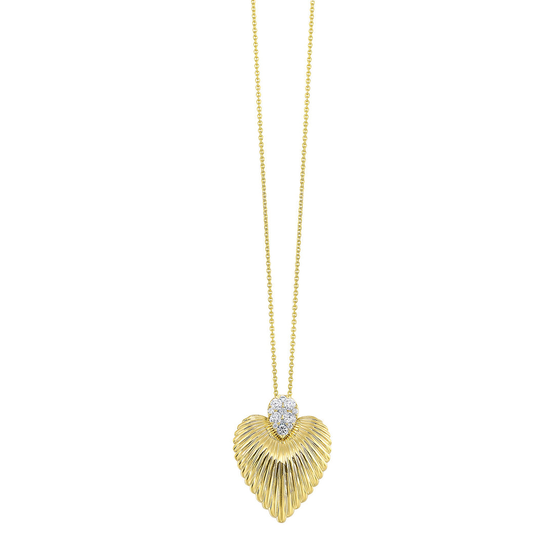 14Kt Yellow Gold Diamond 1/7Ctw Pendant