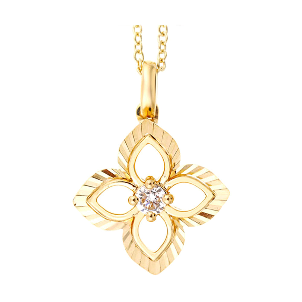 14Kt Yellow Gold Diamond 1/15Ctw Pendant