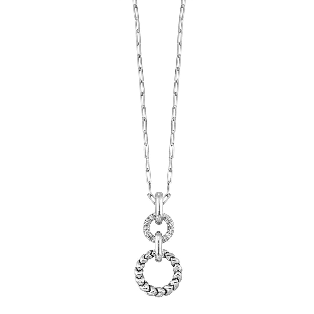 Silver Diamond 1/8Ctw Pendant