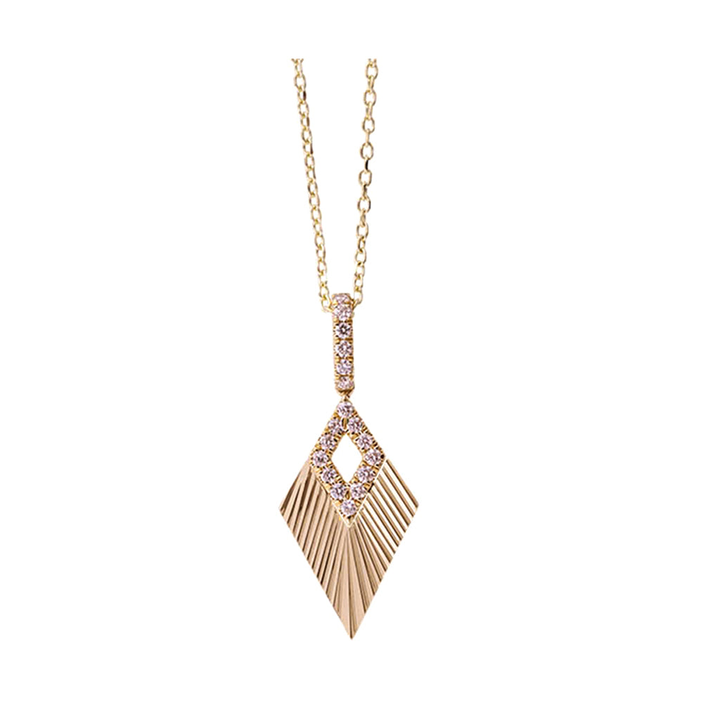 14Kt Yellow Gold Diamond 1/8Ctw Pendant