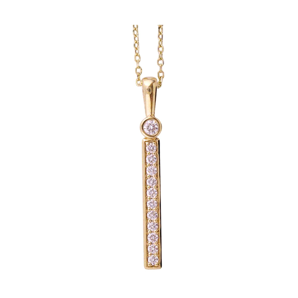 14Kt Yellow Gold Diamond 1/4CTW Pendant