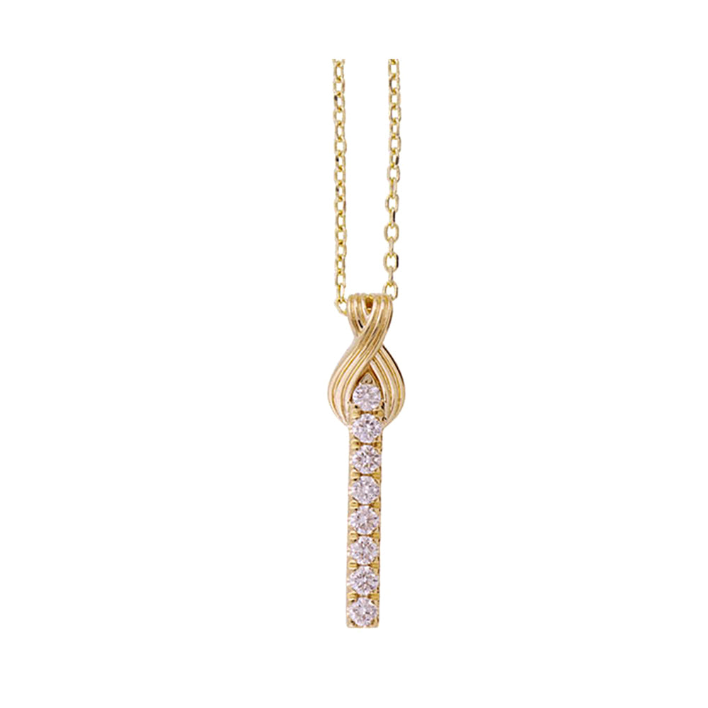 14Kt Yellow Gold Diamond 1/4Ctw Pendant