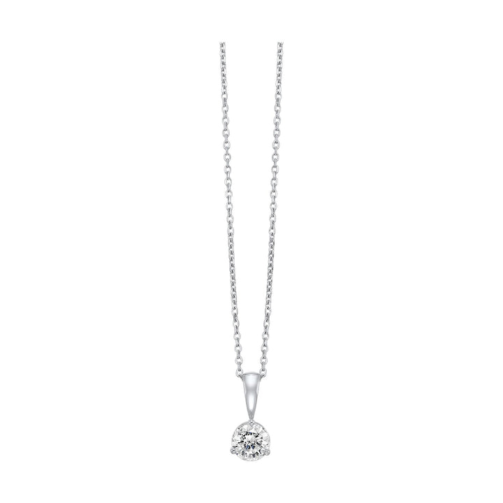 14Kt White Gold Diamond 1Ctw Pendant