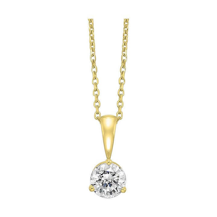 14Kt Yellow Gold Diamond 1Ctw Pendant