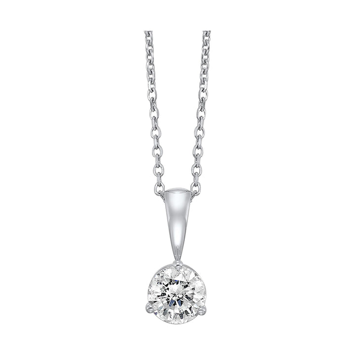 14Kt White Gold Diamond 1/4Ctw Pendant