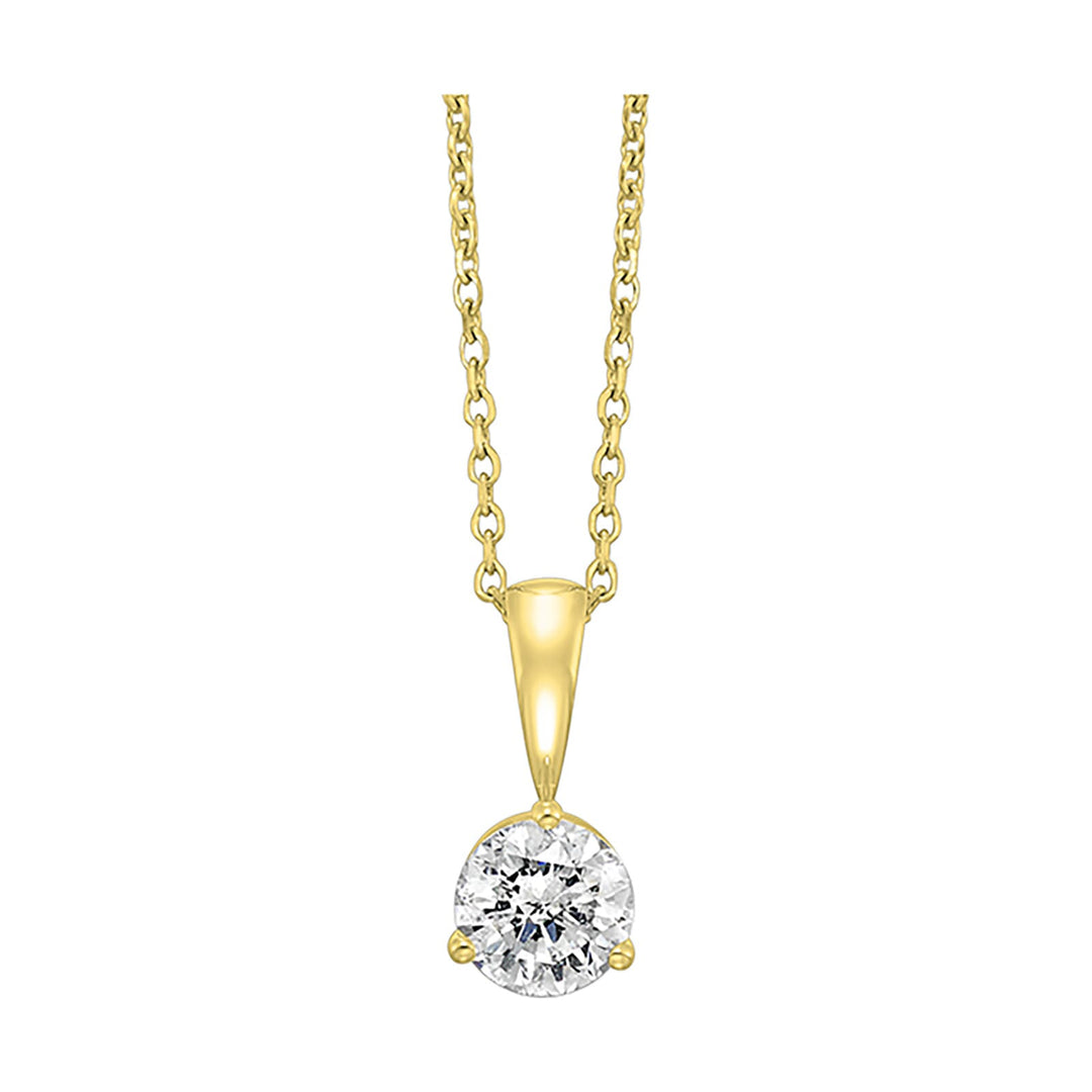 14Kt Yellow Gold Diamond 1/4Ctw Pendant